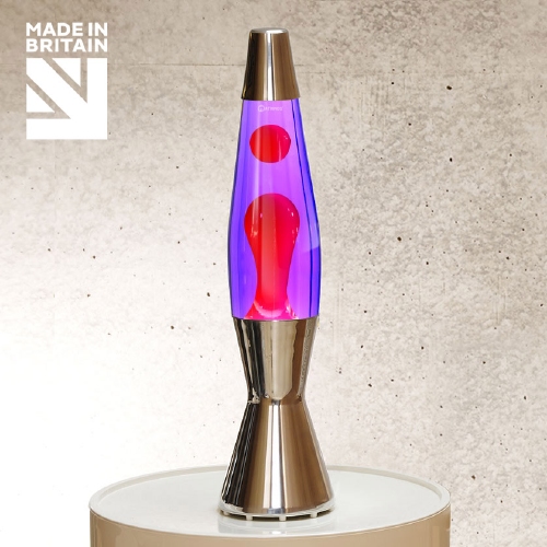 Mathmos Astro Baby - Violet met Rode lava