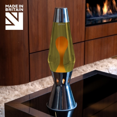 Mathmos Flame waxinelicht lavalamp Geel/Oranje