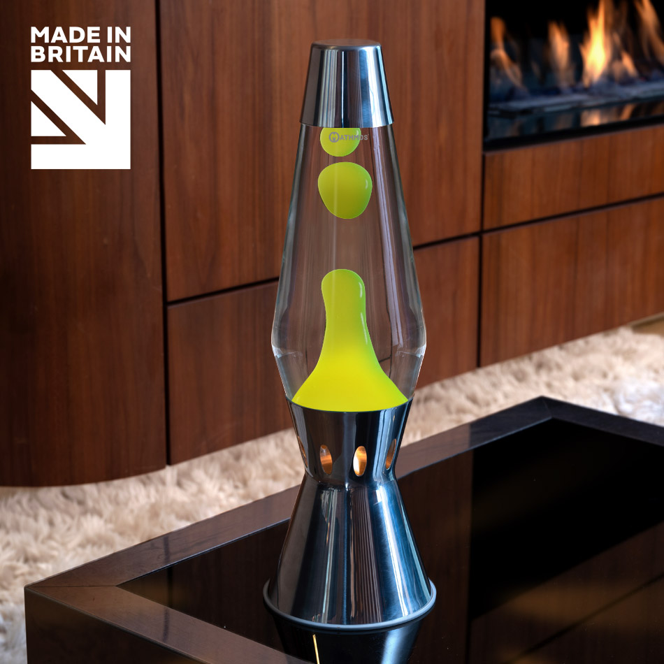 Mathmos Astro Flame Lavalamp Geel