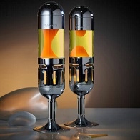 Pod+ waxinelicht lavalamp Zilver